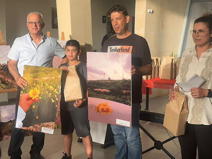 حفل توزيع الجوائز على المشاركين بمسابقة التصوير في وادي قانا